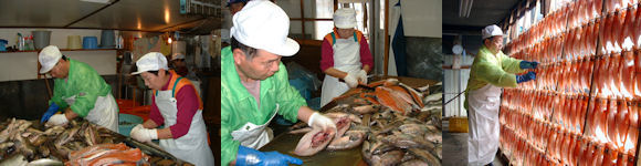 加工場の写真 干物工房 成田水産